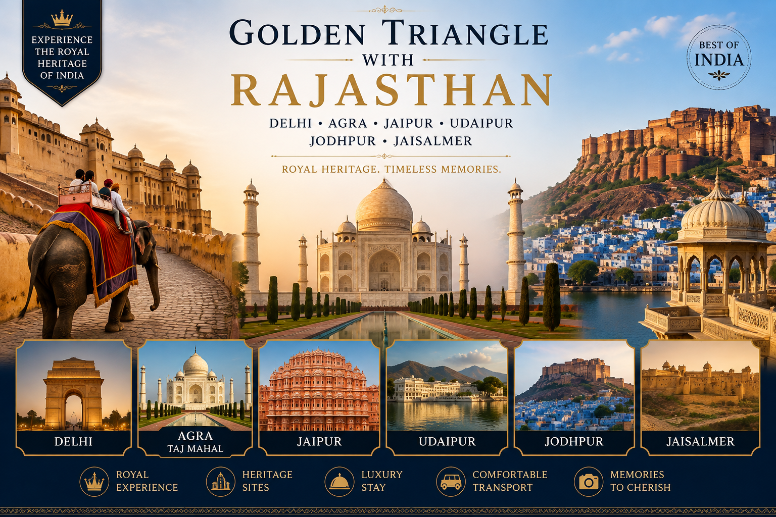 Golden Triangle With Rajasthan